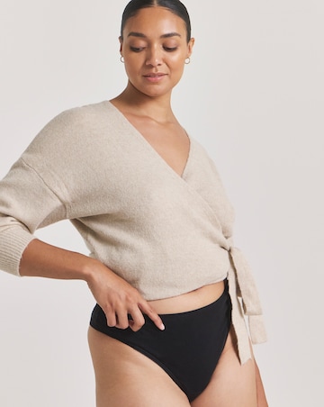 Pretty Secrets (4 Pack) Value Cotton Thongs Black