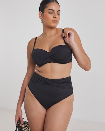 MAGISCULPT Twist Front Bandeau Underwired Bikini Top