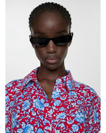 Mango Apple Floral Shirt Dress