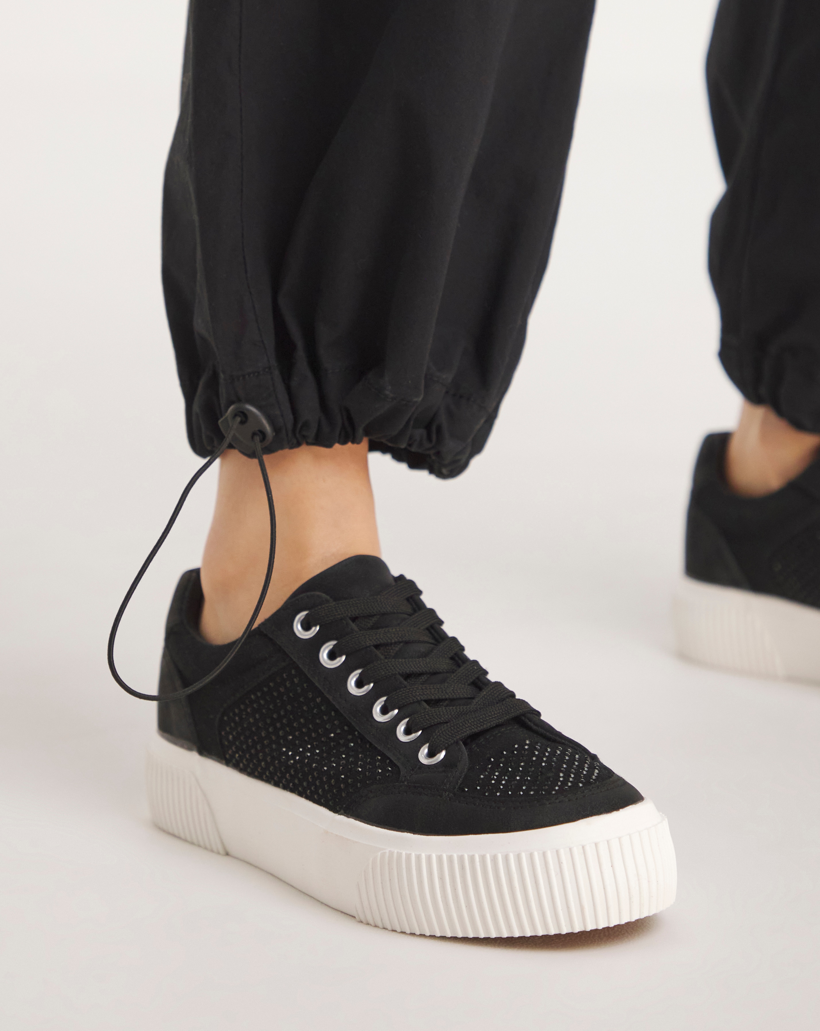 Chelsea Embellished Trainers Wide E Fit Simply Be