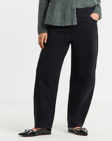 Simply Be Black Tapered Jeans