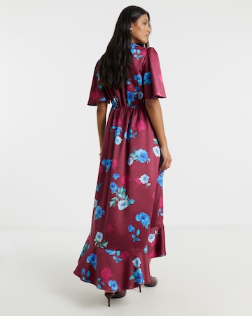Flounce London Floral Wrap Dress