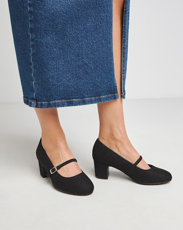 Lorraine Low Block Heel Mary Janes - Standard Fit (D)