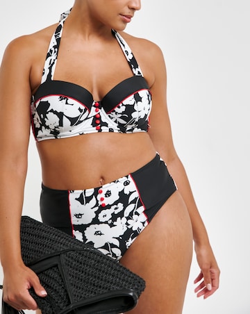 Joe Browns Mono Print Wired Bikini Top