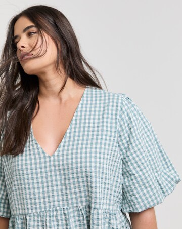 Gingham Smock Dress