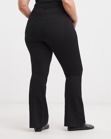 Black 24/7 Stretch Flared Jeans