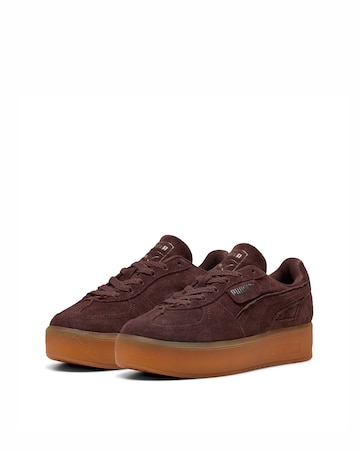 PUMA Palermo Elevata Bow Suede Trainers