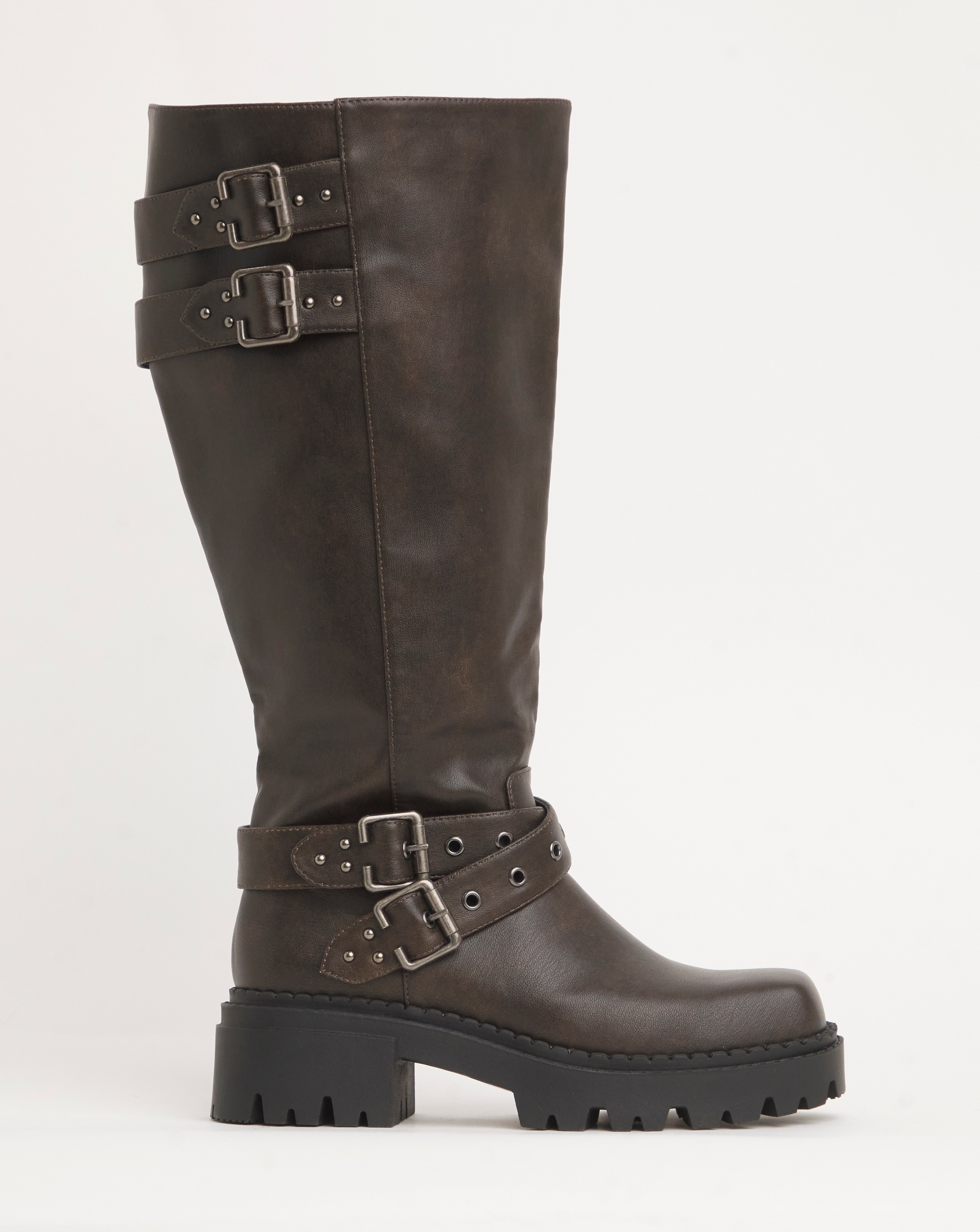 【BLACKUP】Cycle Biker Long Boots Merlin Drax II Boots - Black - Urban Rider