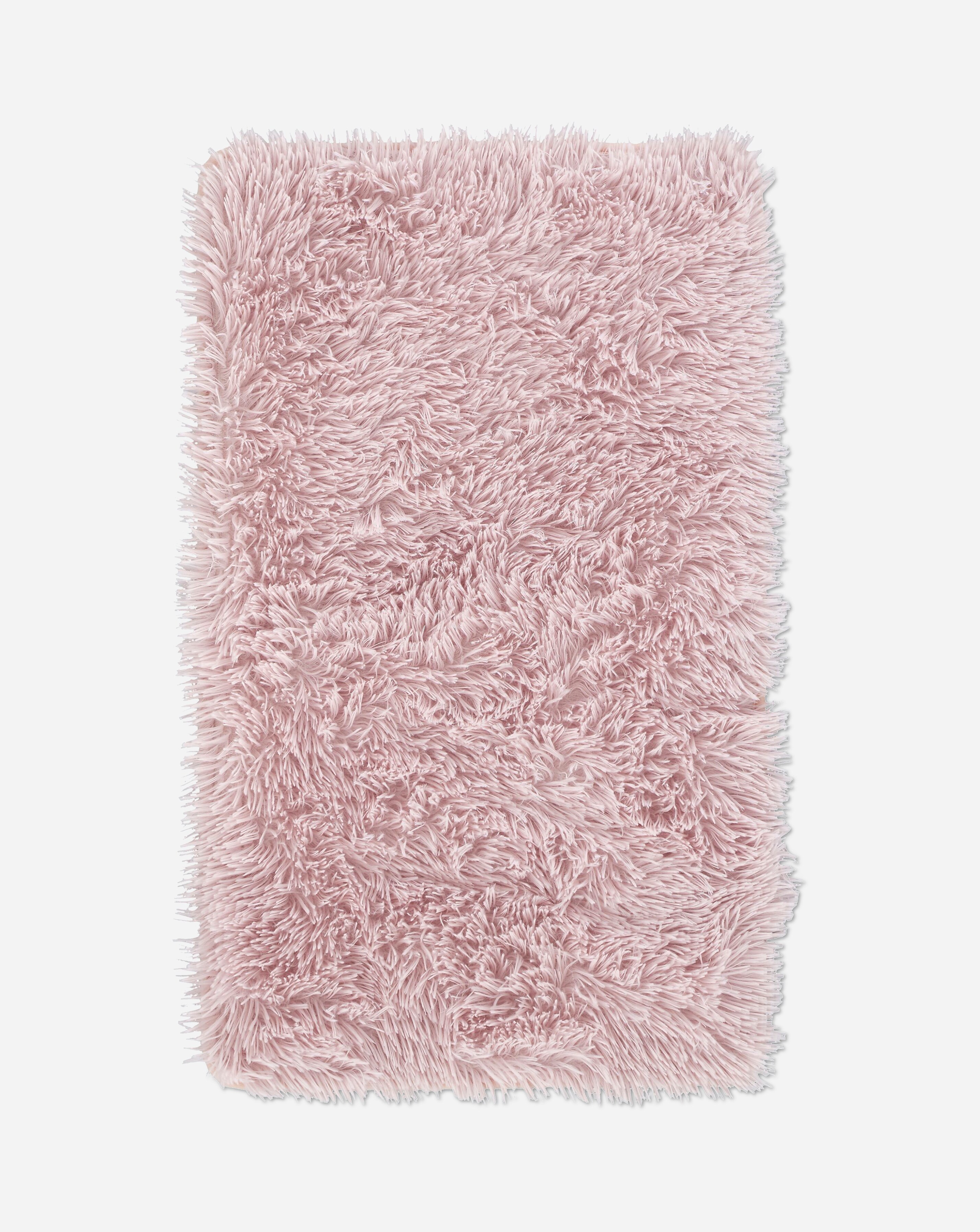 Catherine Lansfield Cuddly Blush Bath Mat