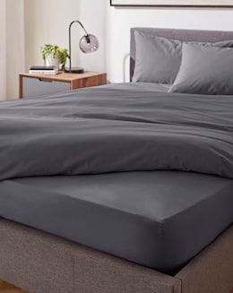 Pure Cotton 200 Thread Count 30cm Fitted Sheet