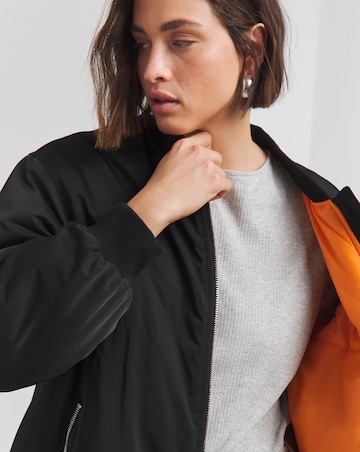 Black Longline Bomber