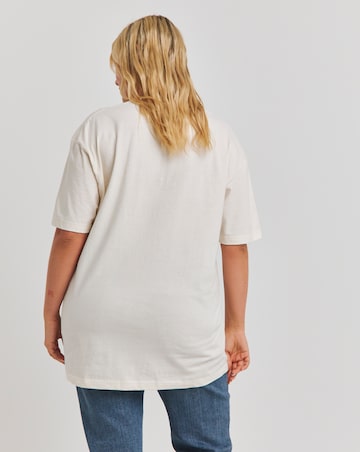 Ecru Leopard Bow Print T-Shirt