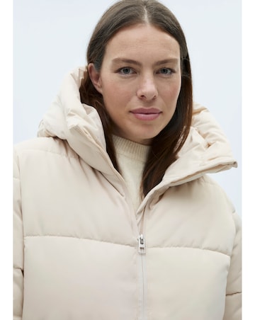 Mango Quilted Anorak Puffer with Hood