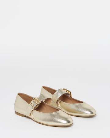 Lexington Mary Jane Ballerina Shoes - Wide Fit (E)