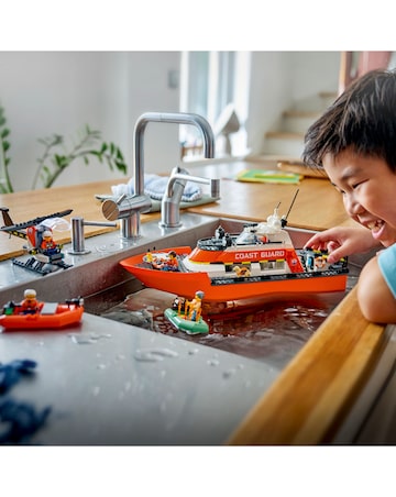 LEGO City Coast Guard Rescue Boat & Helicopter 60504