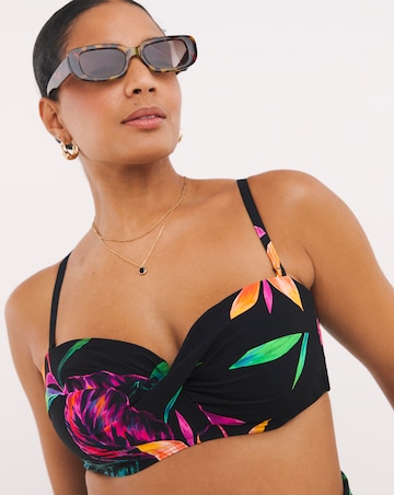 MAGISCULPT Twist Front Bandeau Underwired Bikini Top