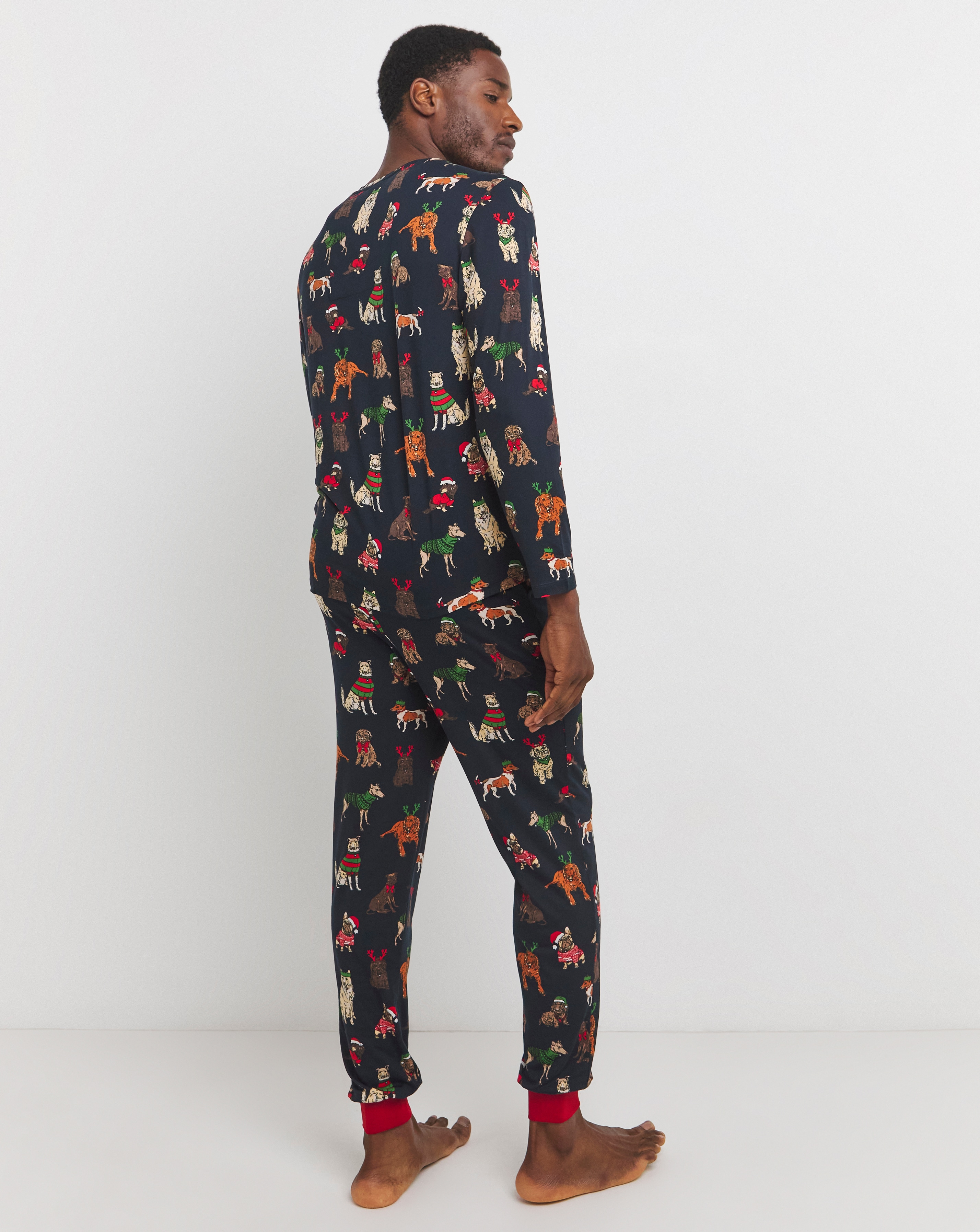 Chelsea Peers Jersey Dogs Crew Mens Pyjama Set Family Pyjamas Simply Be