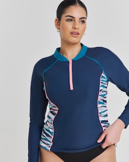 Sports Zip Up Rash Vest