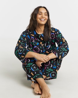 Simply Be Value Long Sleeve Pyjama Set Celestial