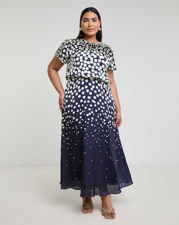 Joanna Hope Split Sleeve Maxi Dress