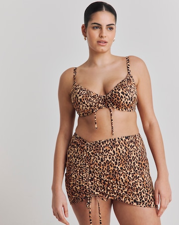 Simply Be Leopard Print Bikini Skirt