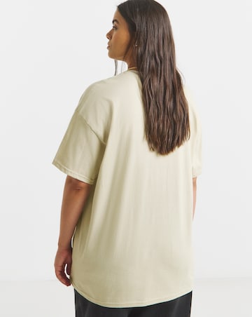 Sand Espresso Martini Embroidery T-Shirt