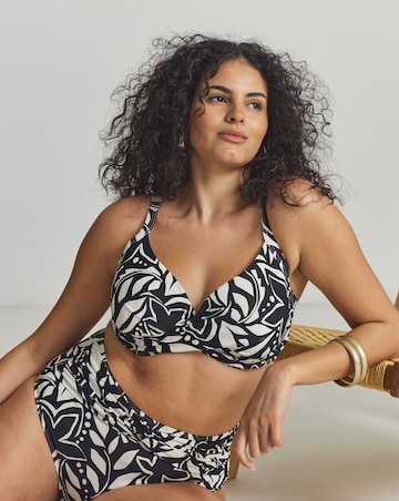 MAGISCULPT Floral Twist Front Underwired Bikini Top