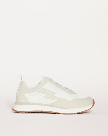 Ffion Soft Nylon Retro Runner Trainers - Wide Fit (E)