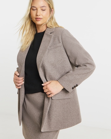 Simply Be Oversized Wool Look Blazer