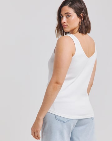 Simply Be White & Orange 2 Pack Multiwear Vests