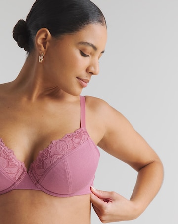 Pretty Secrets (3 Pack) Harper Lace Ribbed Plunge T-Shirt Bras (B-F)