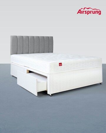 Airsprung Sacramento Deep Quilt Divan Set with 2 Drawers