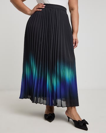 Joanna Hope Ombre Pleated Skirt
