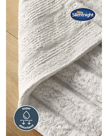 Silentnight Ribbed Cotton Bath Mat
