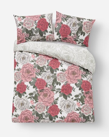 Florence Floral Cotton Blend Reversible Duvet Cover Set