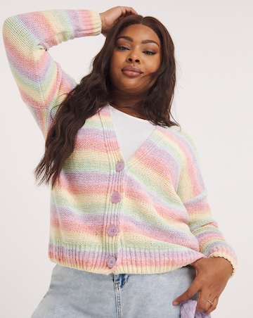 Sweater River Island Rainbow Cardigan Ombre Rainbow Sweater River