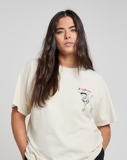 Simply Be Ecru Betty Boop License T-Shirt