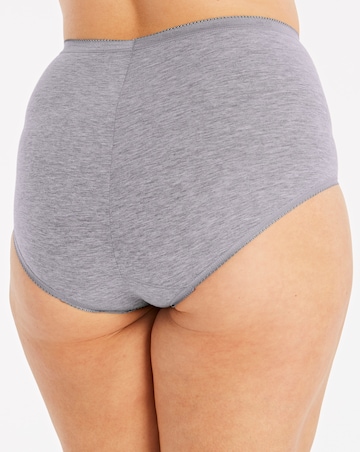 Sloggi 6Pack Basic Maxi Cotton Knickers Grey Mix