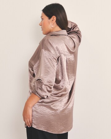 Liquid Satin Oversized Shirt