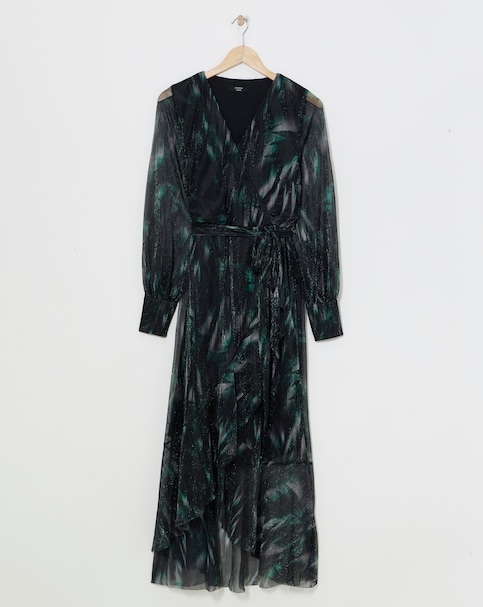 Joanna Hope Printed Plisse Dress