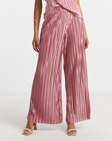 Joanna Hope Plisse Wide Leg Trousers
