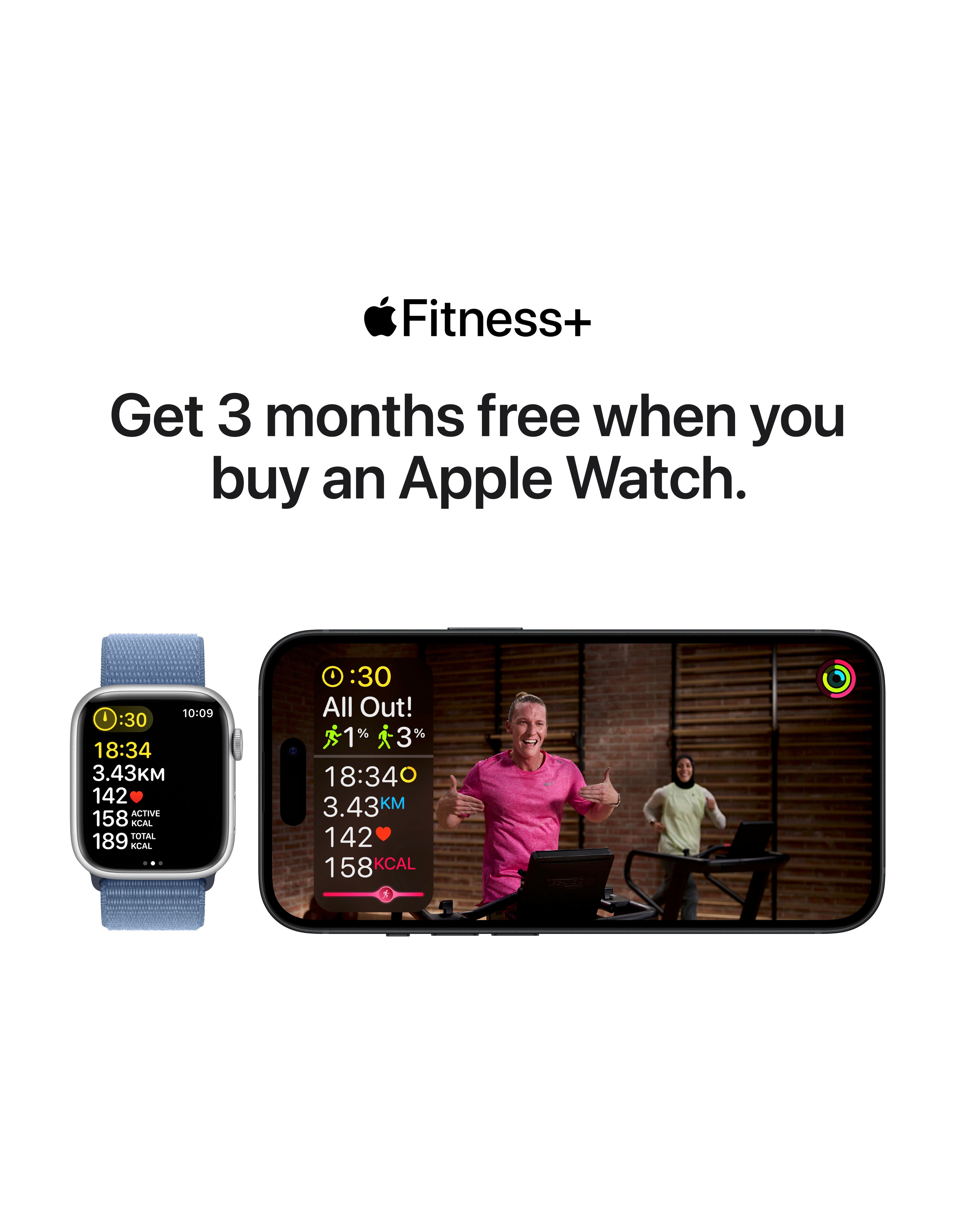 Apple Watch Series 9 GPS 45mm Silver Aluminium Case Storm Blue