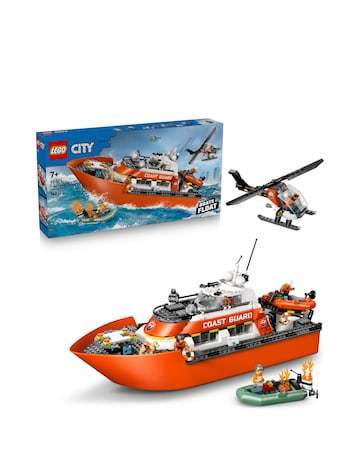 LEGO City Coast Guard Rescue Boat & Helicopter 60504