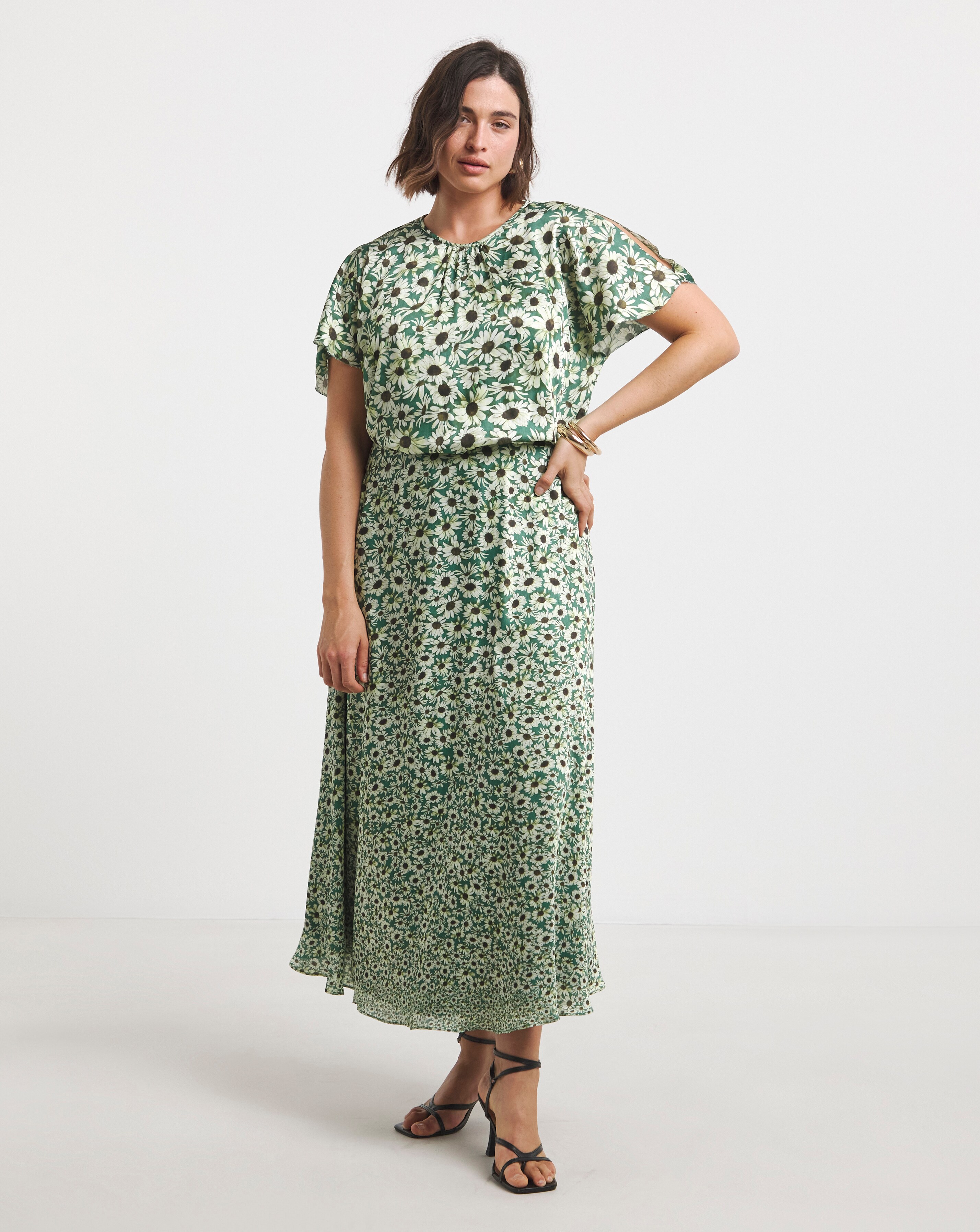 Joanna Hope Split Sleeve Maxi Dress