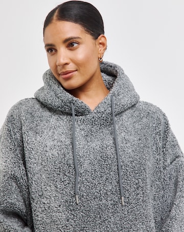 Supersoft Borg Oversized Hooded Lounge Dress