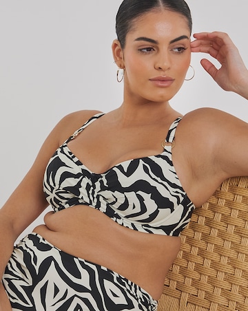Fantasie Aruba Nights Full Cup Wired Bikini Top Black/Cream