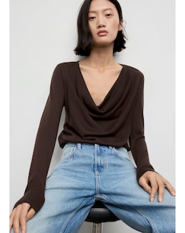 Mango Cowl Neck Sweater