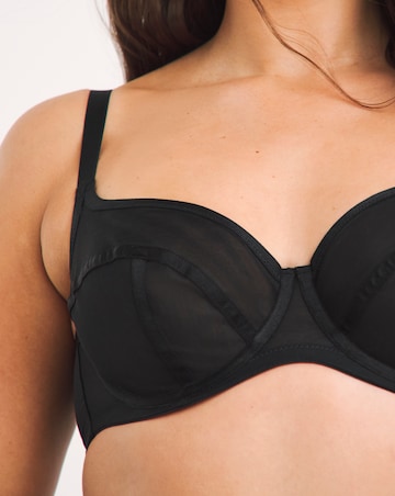 Panache Tango II Essence Balcony Wired Non Padded Bra Obsidian