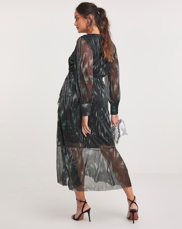 Joanna Hope Printed Plisse Dress