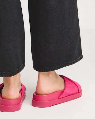 Lulu Soft Twist Slider Mule Sandals - Wide Fit (E)